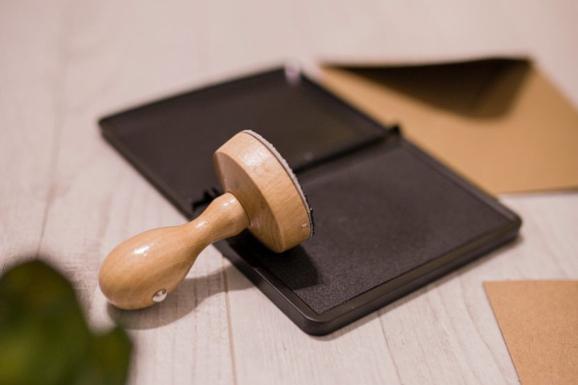 notary public stamp and stamp pad